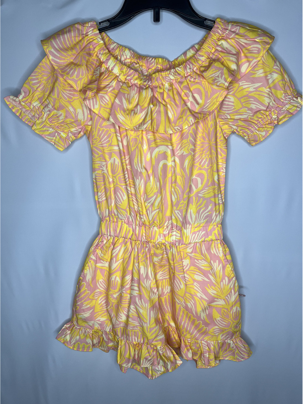 NWOT Scotch & Soda Girl's Orange/Pink Romper Size 4
